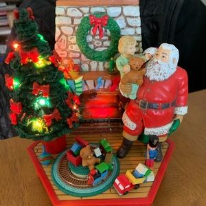 Vintage 1986 Enesco “A Visit With Santa”